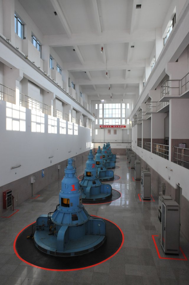 Photo 11 - The pump hall of the Taiyuan Pumping Station. The pumps and the structure were very well maintained..