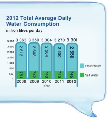 water consumption per day